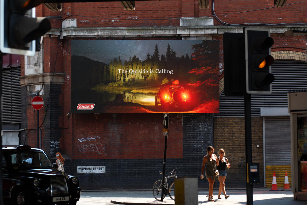 Coleman — The Outside is Calling campaign billboard