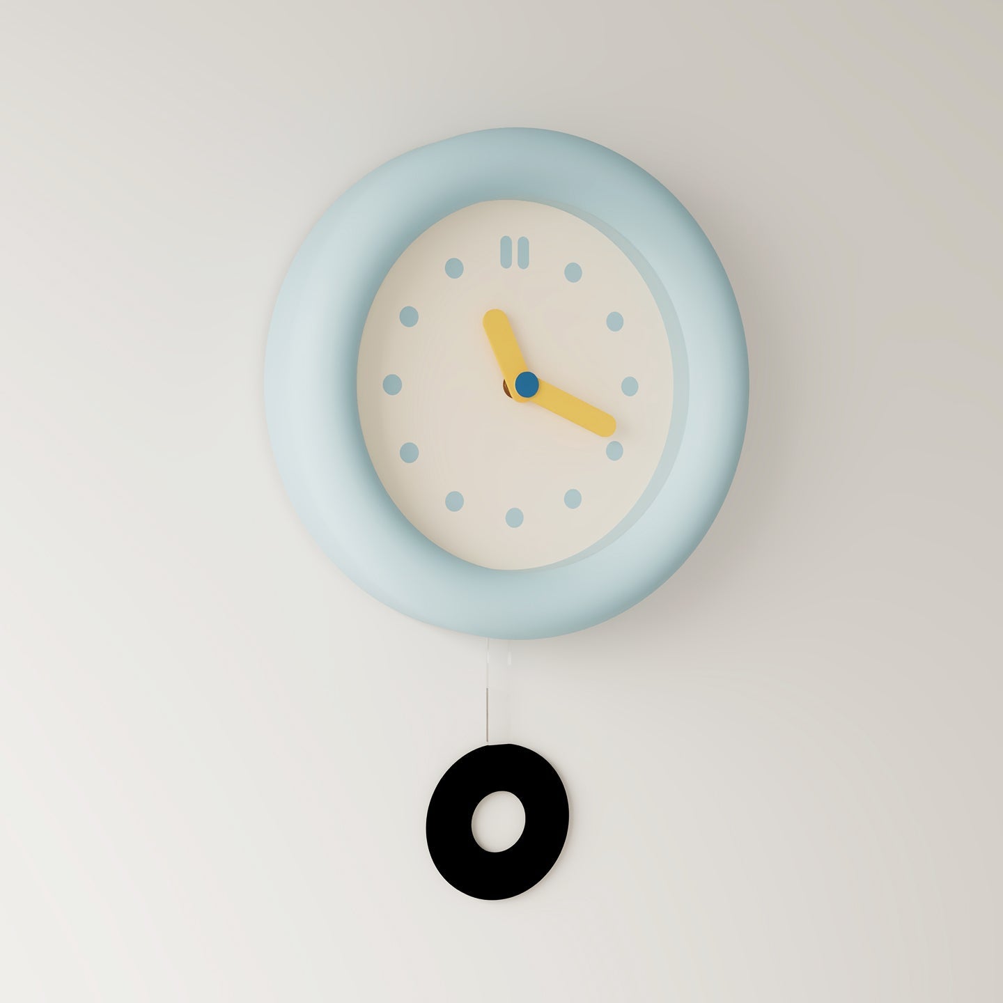 Baby Blue Wall Clock
