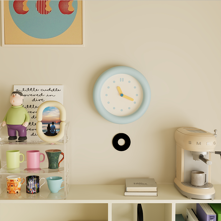 Baby Blue Wall Clock