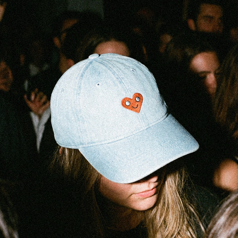 Q-BIT™ - Retro Washed Denim Cap