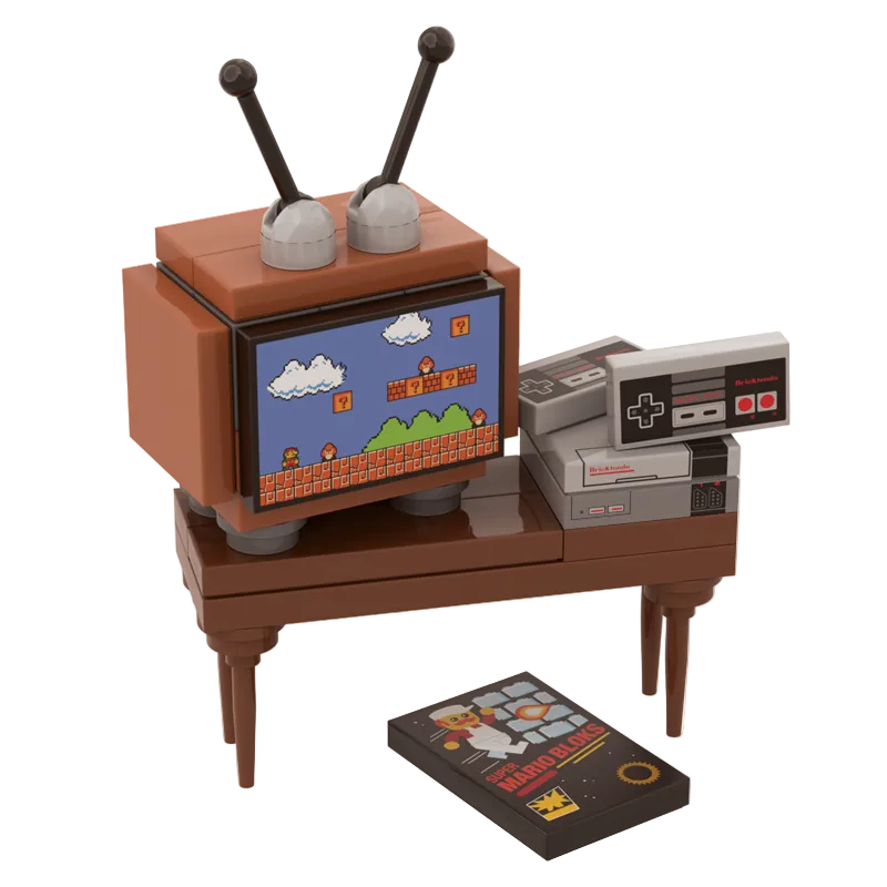 '85 8-BIT Console Minifig Scale Gaming Set